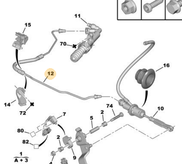 PSA 2156.J1 | Debriyaj Yağ Hortumu Partner Tepe Berlingo B9
