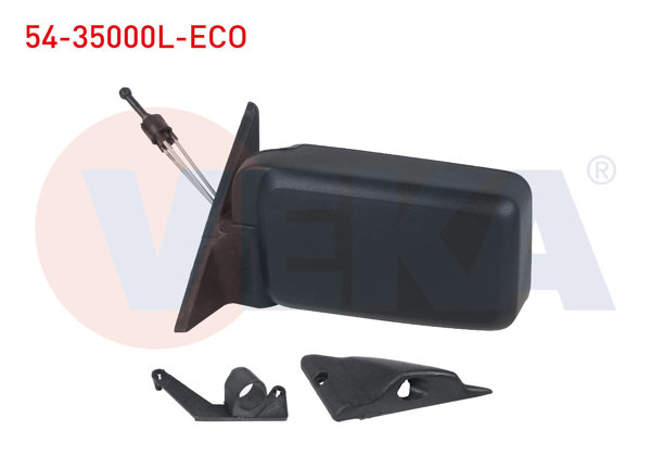 VEKA 54-35000L-ECO | Dış Dikiz Aynası Sol Mekanik R9 (L42) 1985-1998 / R11 (B / C37) Flash 1983-1995