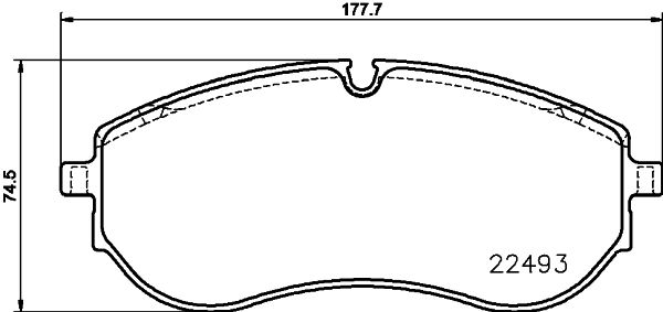 HELLA PAGID 8DB 355 039-521 | On (1Lc) Fren Balatası- (VW Crafter 17 -)
