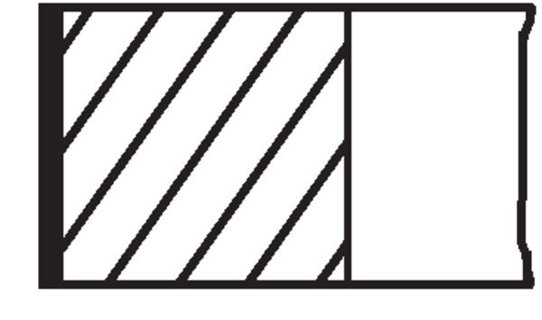 MAHLE 03316N2 | Segman 81.01 mm (+ 0.50) Audi A3 1.8 96-03, A4 B5 1.6 / 1.8 94-00, A6 C4 2.0 94-97, Seat Ibiza II 1.6 / 1.8 93-02, VW Golf II 1.6 / 1.8 84-91