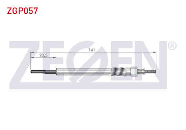 ZEGEN ZGP057 | Kızdırma Buji 4,4V Volvo C30 D5 2006-2012 / S60 2.4 D5 2000-2010 / S80 II 2.4D 2006-/ V60 D3 2010-/ V60 D5 2010-| 10 Adet
