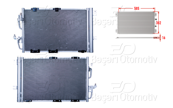 WISCO 2143106-00 | Klima Radyatörü 585X382x16 Opel Astra H Zafira B 1.2 1.6 1.6 Lpg 1.8 2.2 04 >