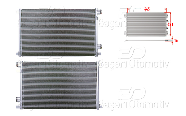 WISCO 3143042-00 | Klima Radyatörü 645X391x16 Renault Megane 2 02 >