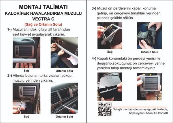 MGA 401320 | Kalorifer Muzulu Izgara Perdesı Sağ Veya Ortanın Solu Vectra C