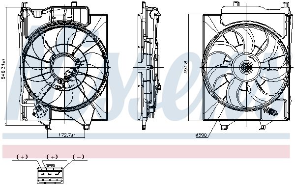 NISSENS 850288 | Fan Motoru Kia Rio Stonıc 2017 -