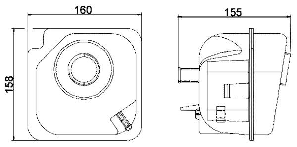 MAHLE CRT 28 000S | Genleşme Tankı Volvo 850-C70ı-S70