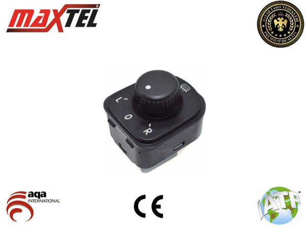 MAXTEL 166 06 570 | Ayna Ayar Anahtarı VW Eos/Golf V/Jetta III/Passat B5-B7/Tiguan Isıtmalı