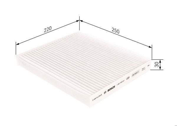 BOSCH 1 987 435 027 | Polen Filtresi Kia Magnetıs 2.0 05= > , 2.7 05= > , 2.0 CRDI 05-08, 2.0 CRDI 06= >