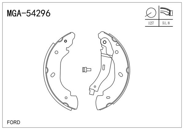 MGA 54296 | Kampana Balata (Ford: Transit V184 03 -) O.Ceker