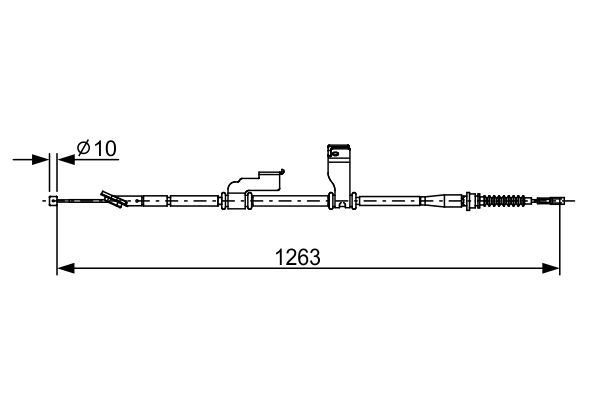 BOSCH 1987482617 | Tel El Fren I-10 08-13 Sağ