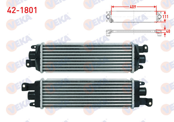 VEKA 42-1801 | Turbo Radyatörü (Intercooler) Fiat Albea 1.3 Mjt 2002 -