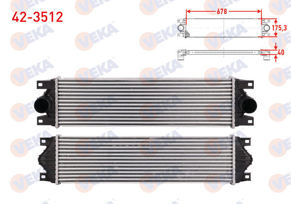 VEKA 42-3512 | Turbo Radyatörü (Intercooler) Renault Master II (Fd) 1.9 DCI 1998-2010
