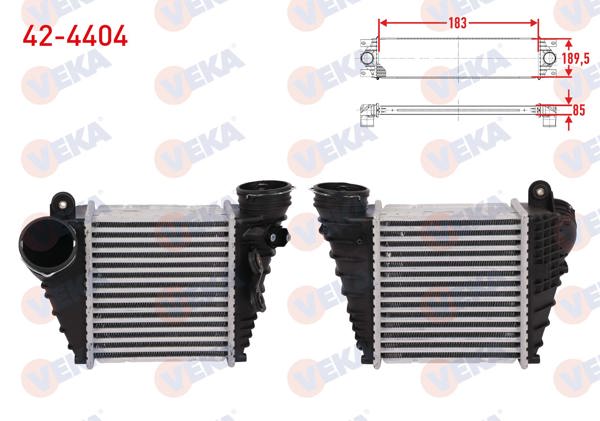 VEKA 42-4404 | Turbo Radyatörü (Intercooler) Volkswagen Golf IV (1J1) 1.9 TDI 130 Hp 1997-2005