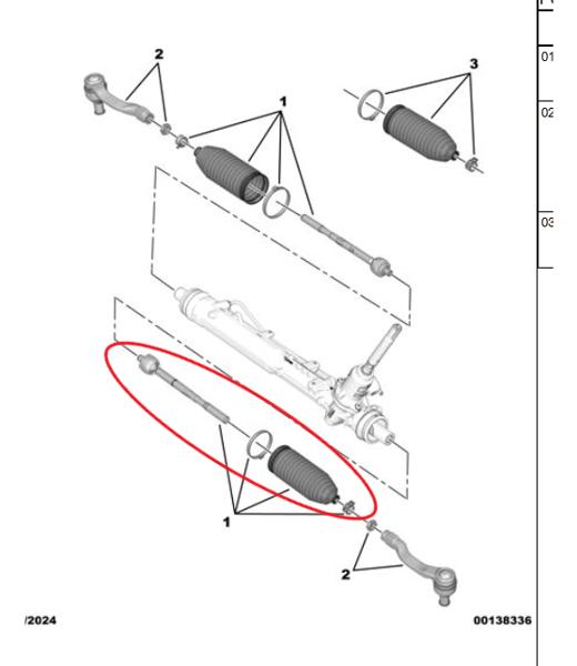 MOPAR (PSA) 1697054880 | Rot Kolu