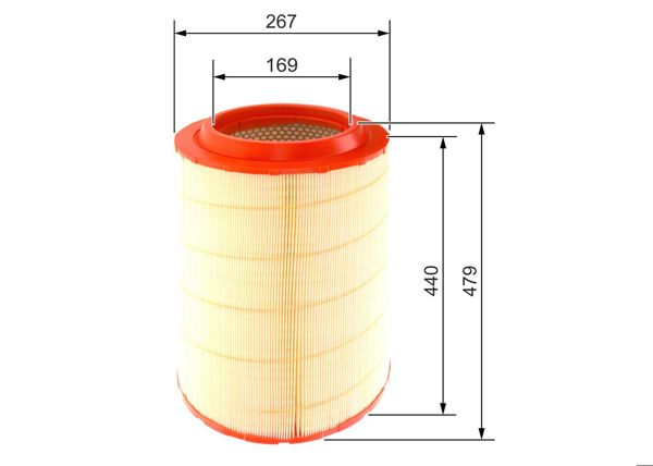 BOSCH 0 986 4B0 004 | Hava Filtresi Daf Cf85 05-13