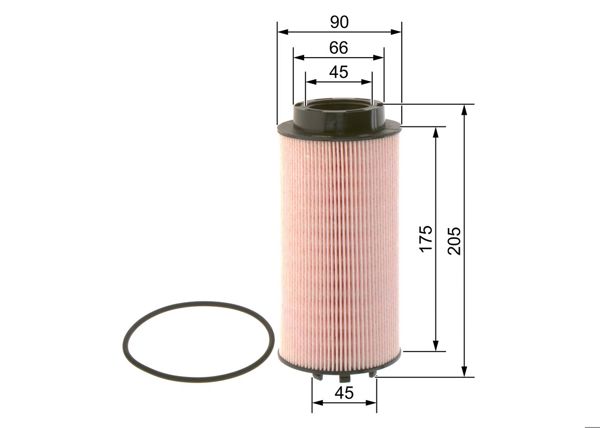 BOSCH 0 986 4B2 013 | Yakıt Filtresi Dizel Daf Xf 95 02-06, Cf 85 01-13, Cf 75 01-13