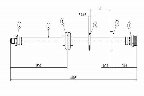 CAVO C800 477A | Fren Hortumu Ön [ Fiat Punto93. ]