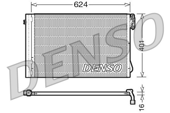 DENSO DCN05011 | Klima Radyatörü N43 N45 N46 N51 N52 N53 M3 E81 E82 E87 E88 E90 E91 E92 E93 E84 E89