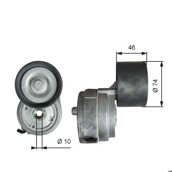 GATES T38714 | Alternatör Gergi Rulmanı Mercedes Axor 02-04, Axor 2 04 = > , Econıc 98 = >