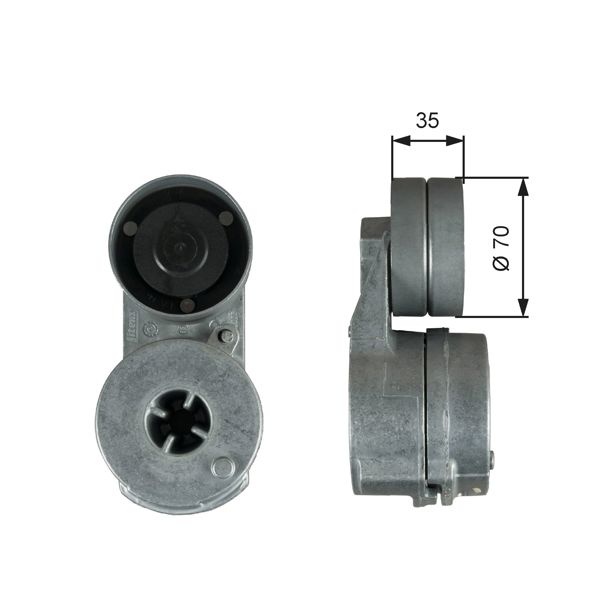 GATES T38723 | Alternatör Gergi Rulmanı Mercedes Cıtaro 98 = > , Conecto 01 = > , Integro 06 = > , Travego 99 = > , Tourısmo 03 = > , Tourıno 03 = > , Intouro 05 = >