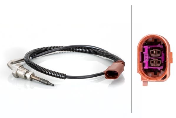 HELLA 6PT 014 494 781 | Egzoz Sicakligi Sensörü, VW Group, 2-Kutuplu