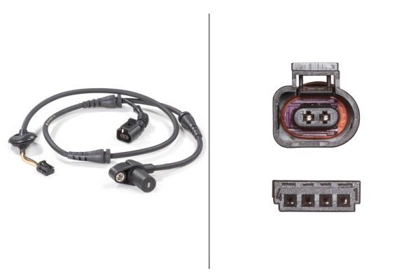 HELLA 6PU 012 806 171 | ABS Hız Sensörü Ön Audi A4 1.6-2.0 (00-04) 1.8T (02-04)