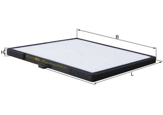 MAHLE LA471 | Polen Filtresi Hyundai i10 1.0 / 1.1 / 1.2 08-13, Kia Picanto 1.0 / 1.1 04 = >