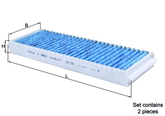 MAHLE LAO239/S | Polen Filtresi Antıbakterıyel