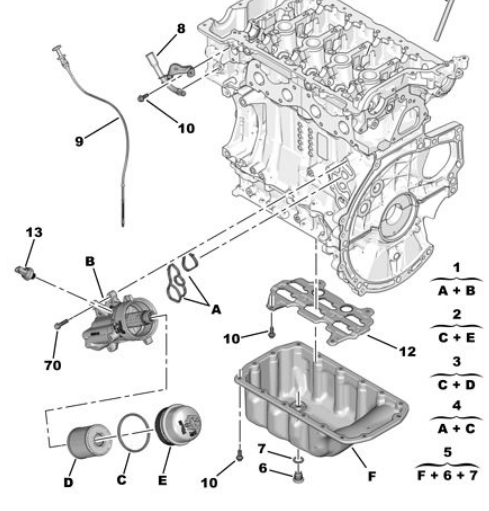 MOPAR (PSA) V864375780 | Yağ Filtre Bağlantı Ayağı P207 P208 P308 P3008 P508 P5008 Partner Tepee Rcz Citroen C3 C4 C5 X7 Ds3 Ds4 Ds5 Berlingo B9 1.4 1.6 16V Ep3-Ep6