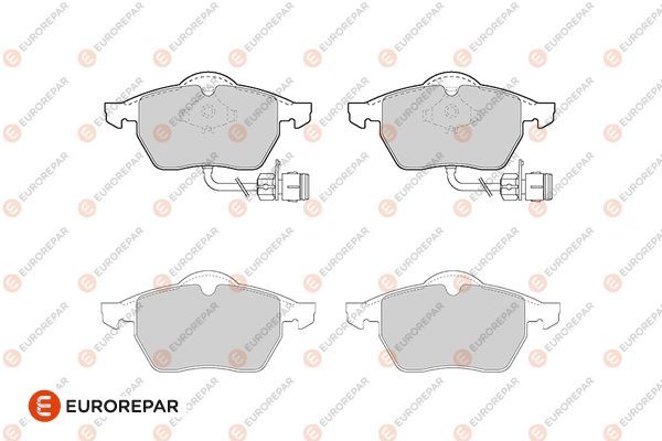 MOPAR (PSA) 1686277180 | Erp Fren Balatası Ön (156mm) Kablolu A6 94-(Tamir Takım Kit) Gdb1049 (Iam)