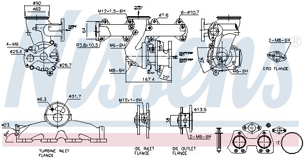 NISSENS 93812 | Turbo F-39 / 40 / 44 / 45 / 48 B-47