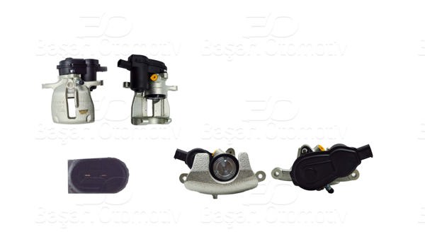 WISCO 1203215-00 | Fren Kaliperi Arka Sol (Motorlu) Audi A4 B8 1.8 2.0 TFSI 08-15 A5 08-17 Q5 3.0 TDI 08-17