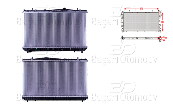 WISCO 2113660-00 | Su Radyatörü Brazing Mt 373X702x16 Chevrolet Rezz0 00-08