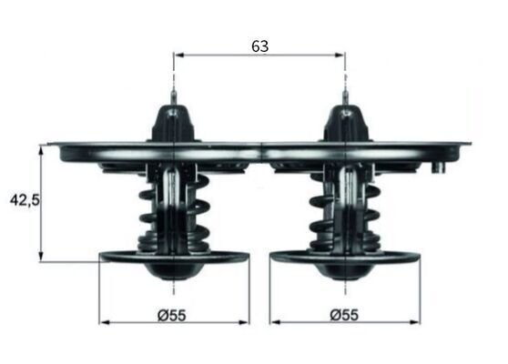 MAHLE TX3275D | Termostat Scania