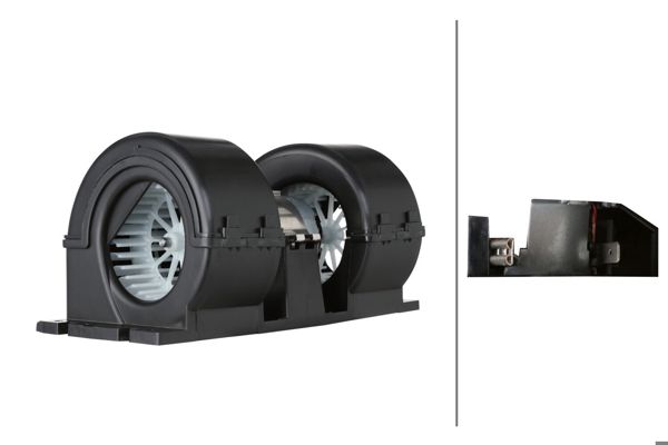 HELLA 8EW366400-141 | Kalorifer Motoru-Renault / Premıum 2 05 > / Kerax 05 > / Mıdlum 06 > Dxı 11-Dxı7 / Daf Lf 45 05 > / Lf 55 01 >