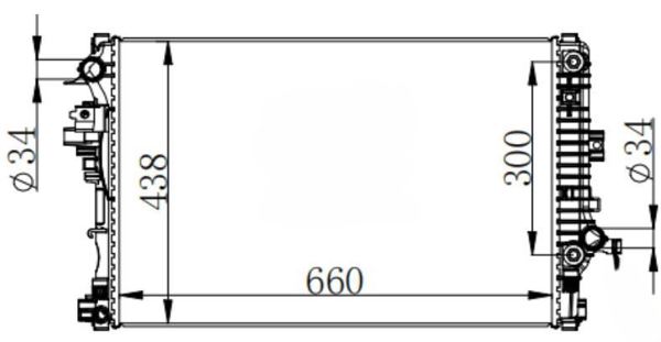 MGA 87227 | Su Radyatörü Brazing 26mm Opel Insignia B 1.5-2.0 Dizel Otomatik
