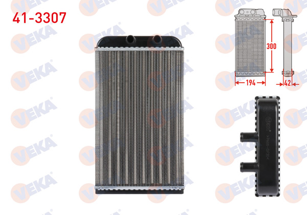 VEKA 41-3307 | Kalorifer Radyatörü Mekanik Fiat Ducato (244) 2.5 D 1.4Q 2002-2006