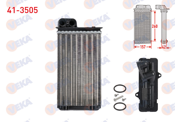 VEKA 41-3505 | Kalorifer Radyatörü Mekanik Renault Scenic I (Ja) 1.6İ 16V 1999-2003