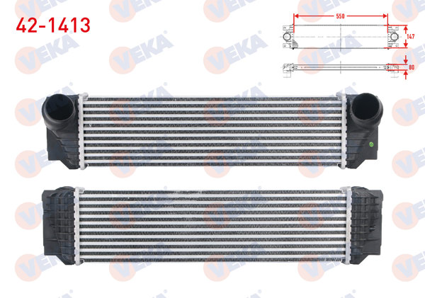 VEKA 42-1413 | Turbo Radyatörü (Intercooler) BMW 5 Serisi (F10) 520 D-525 D-530 D-535 İ 2010-/ 7 Serisi 730 D-740 İ 2009 -