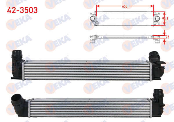 VEKA 42-3503 | Turbo Radyatörü (Intercooler) Renault Megane III (Kz0 / 1) 1.5 DCI 2008-2015