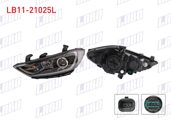 LABO LB11-21025L | Far Sol Elektrikli Motorlu Hyundai Elantra 16-18