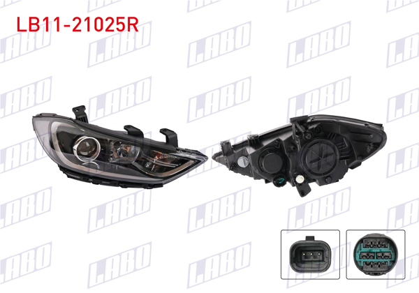 LABO LB11-21025R | Far Sağ Elektrikli Motorlu Hyundai Elantra 16-18