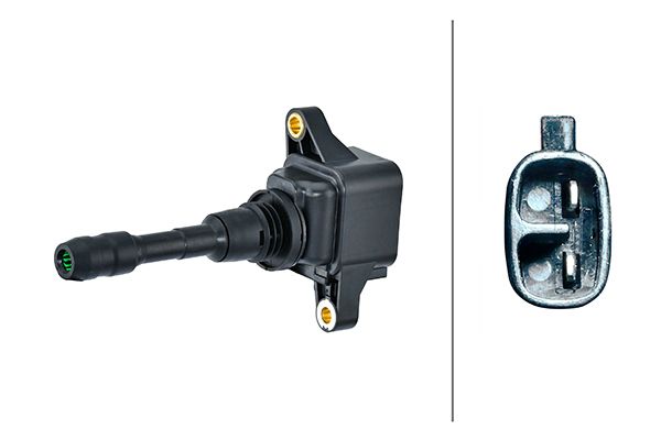 HELLA 5DA 358 168 791 | Ateşleme Bobini,2-Kutuplu,Buji Delik Ateşleme Bobi