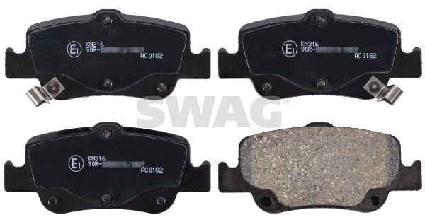 SWAG 33107531 | Fren Balatası Arka Toyota Auris 1.33 Dual-VVTI 10-12, Auris 1.4 07-12, Auris 1.6 09-12, Corolla Sedan 1.33 08-14, Corolla Sedan 1.6 06-13