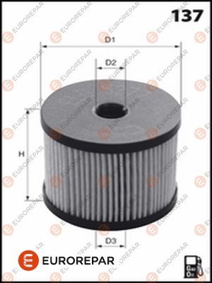 EUROREPAR 1643628280 | Yakıt Filtresi E84kpd148 / C529