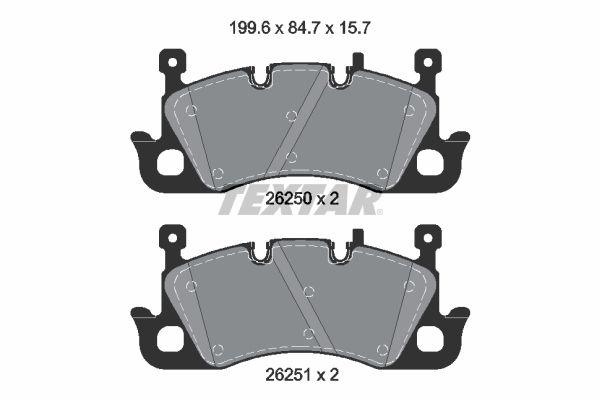 TEXTAR 2625001 | Fren Balatası Porsche Macan-E 2024-> E-Tech